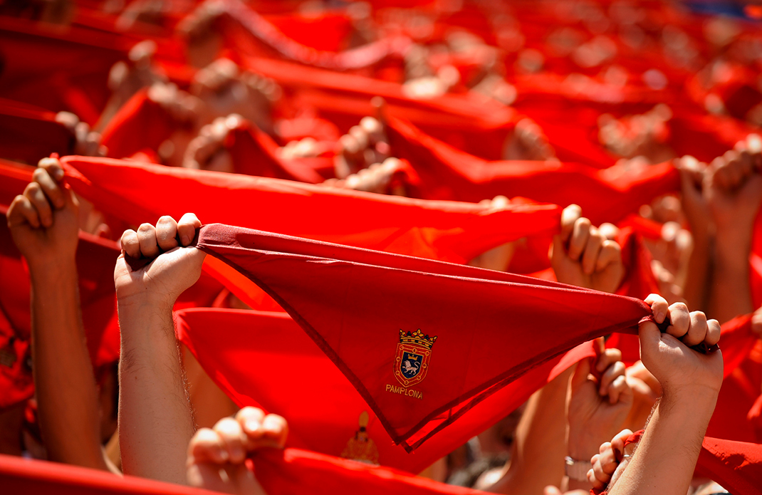 pañuelo rojo en San Fermín